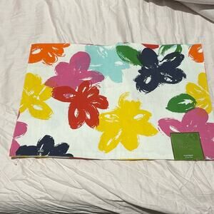 Kate Spade floral placemat flowerbox pattern flower box nwt perfect